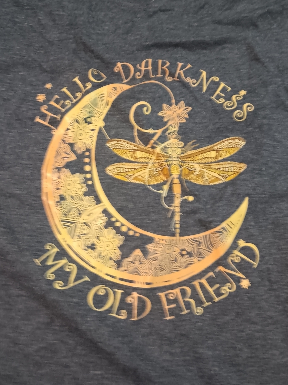 Hello Darkness Graphic Tee - Blue - Picture 2 of 4